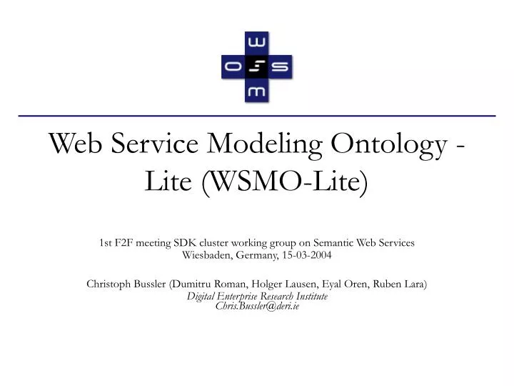web service modeling ontology lite wsmo lite