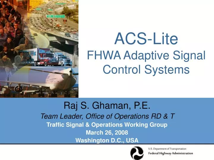 acs lite fhwa adaptive signal control systems