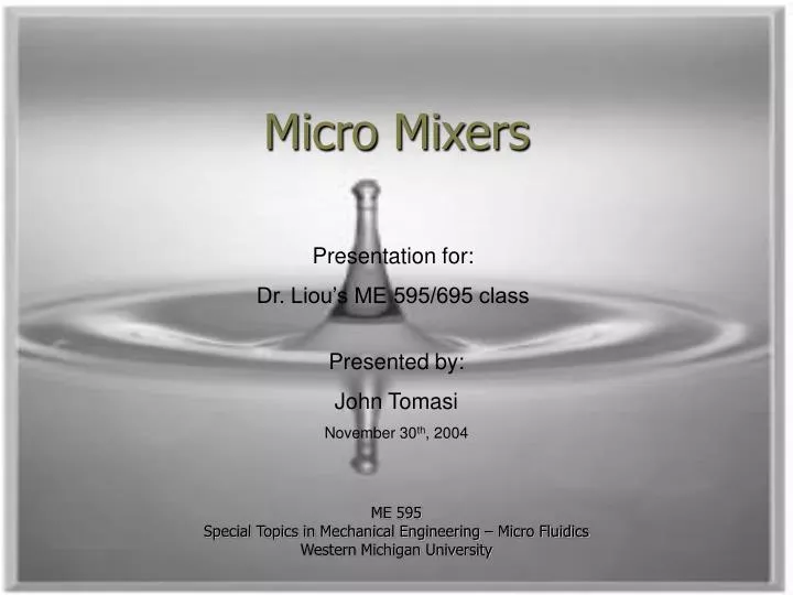 micro mixers