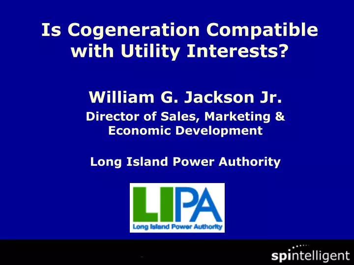 is cogeneration compatible with utility interests