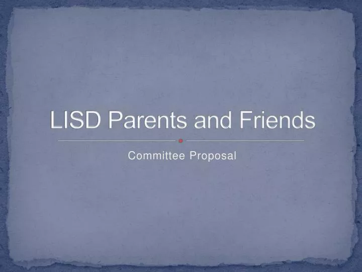 lisd parents and friends