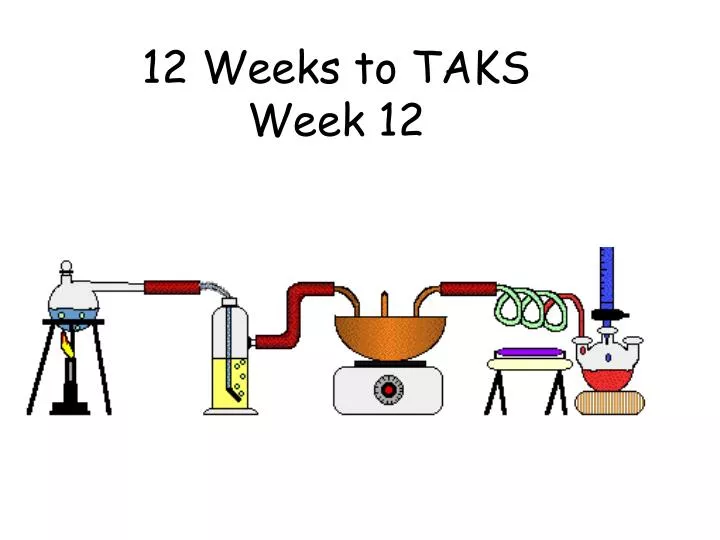 12 weeks to taks week 12