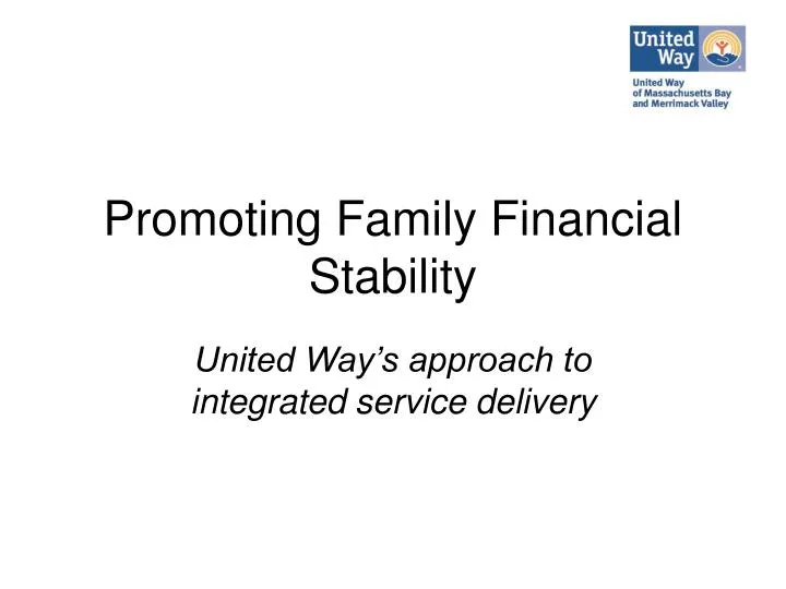 promoting family financial stability