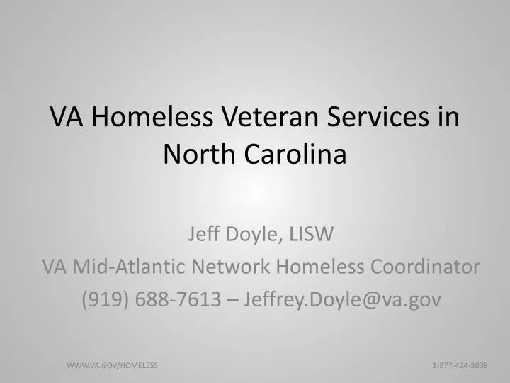 va homeless veteran services in north carolina
