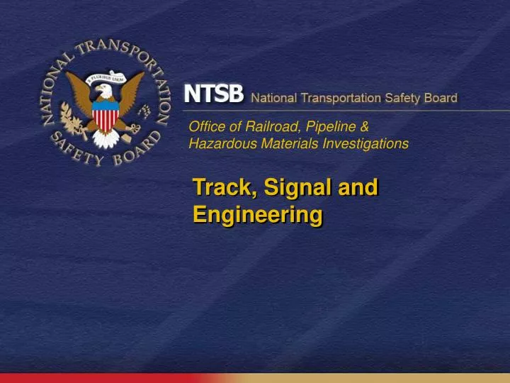 track signal and engineering