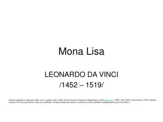 mona lisa