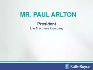 MR. PAUL ARLTON