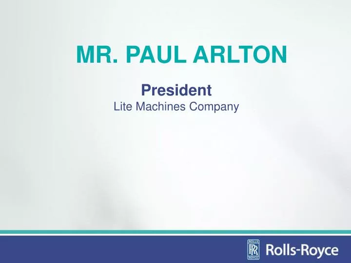 mr paul arlton