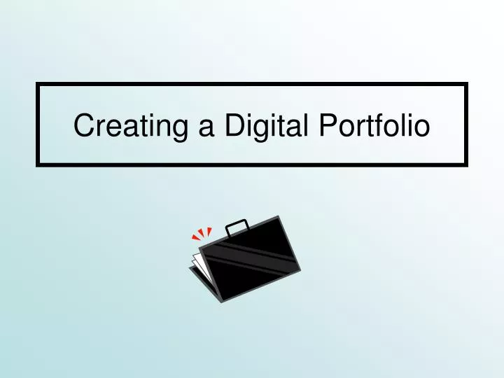 creating a digital portfolio