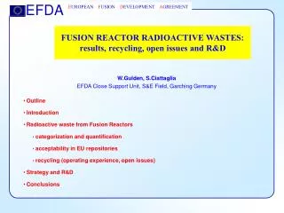 FUSION REACTOR RADIOACTIVE WASTES: results, recycling, open issues and R&amp;D