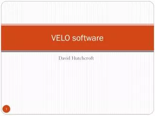 VELO software