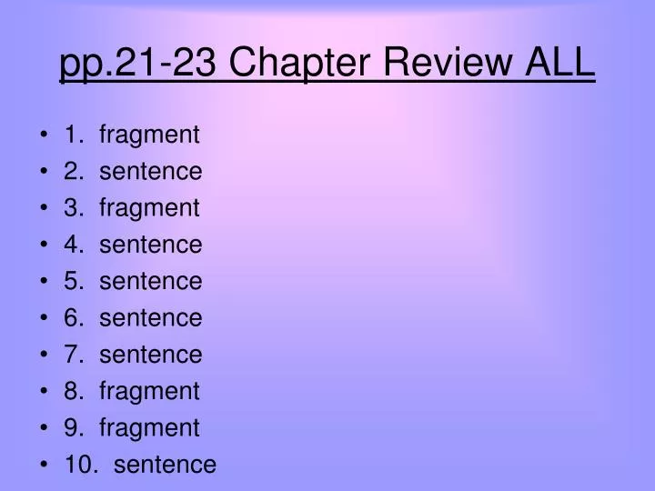 pp 21 23 chapter review all