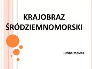 krajobraz r dziemnomorski
