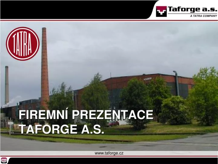 firemn prezentace taforge a s