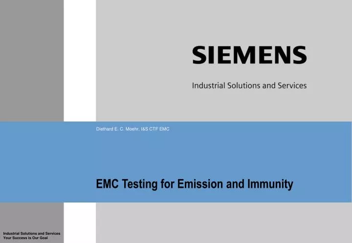 emc testing for emission and immunity