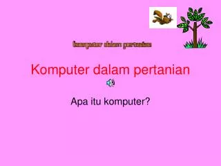 komputer dalam pertanian
