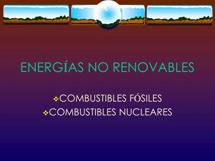 energ as no renovables