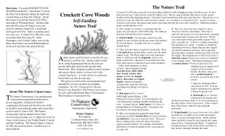 Crockett Cove Woods Self-Guiding Nature Trail