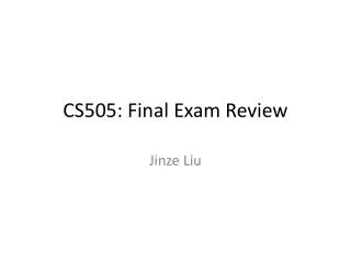 cs505 final exam review