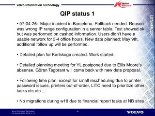 QIP status 1