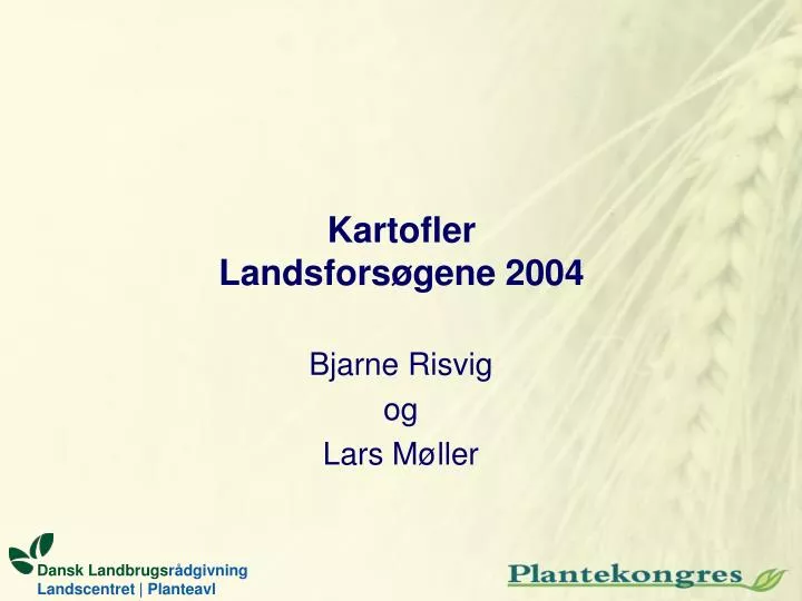 kartofler landsfors gene 2004