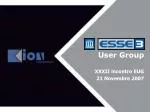 User Group - slide 1