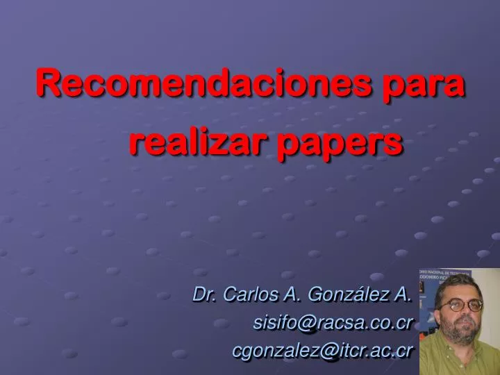 recomendaciones para realizar papers