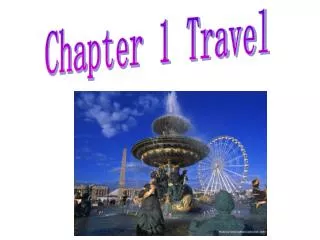Chapter 1 Travel