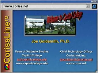 Dean of Graduate Studies Capitol College jg@capitol-college capitol-college