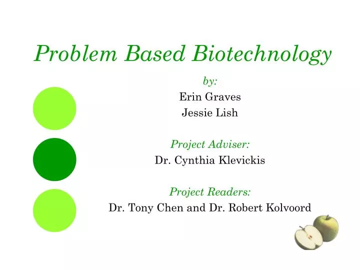 problem based biotechnology