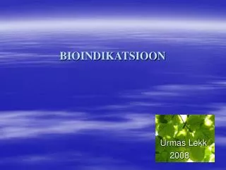 bioindikatsioon