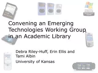 Convening an Emerging Technologies Working Group in an Academic Library