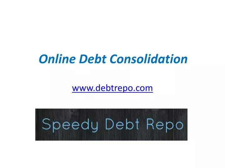 online debt consolidation