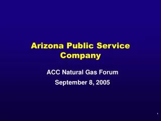 Arizona Public Service Company