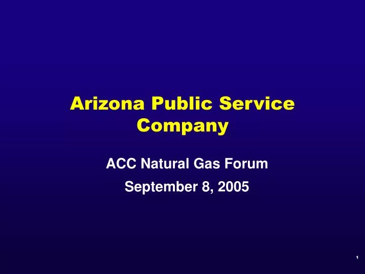 arizona public service company
