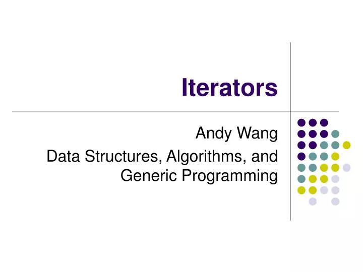 iterators