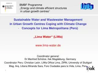 Sustainable Water and Wastewater Management in Urban Growth Centres Coping with Climate Change