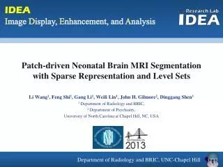 Patch-driven Neonatal Brain MRI Segmentation with Sparse Representation and Level Sets