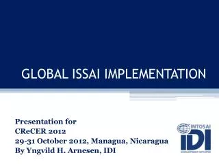 GLOBAL ISSAI IMPLEMENTATION