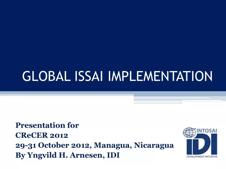 global issai implementation