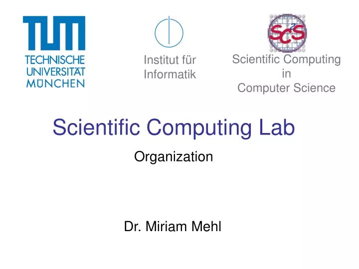 scientific computing lab