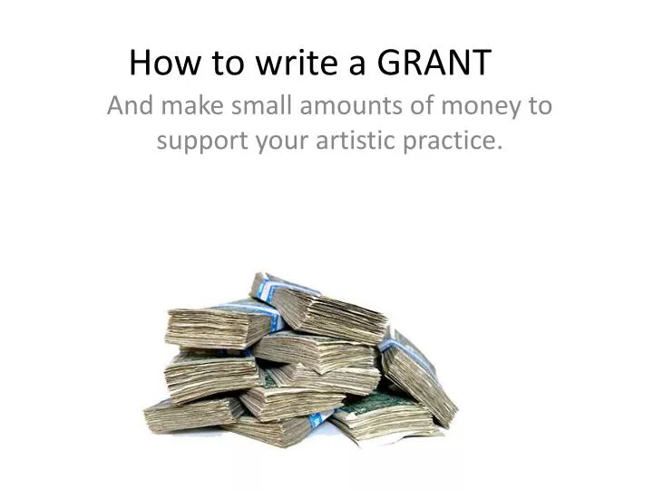 how to write a grant