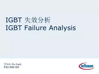 igbt igbt failure analysis