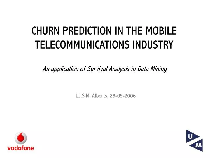 churn prediction in the mobile telecommunications industry