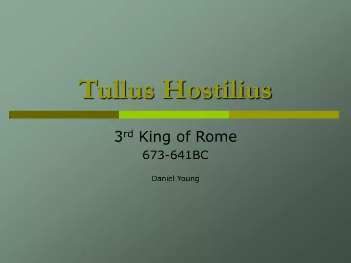 tullus hostilius