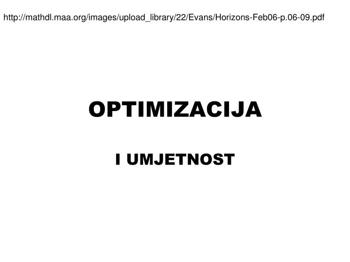 optimizacija