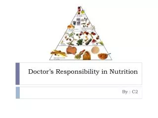 doctor s responsibility in nutrition