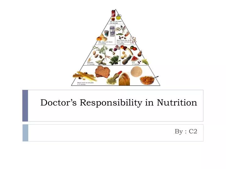 doctor s responsibility in nutrition