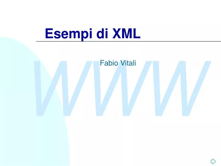 esempi di xml
