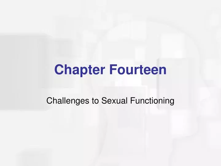 challenges to sexual functioning